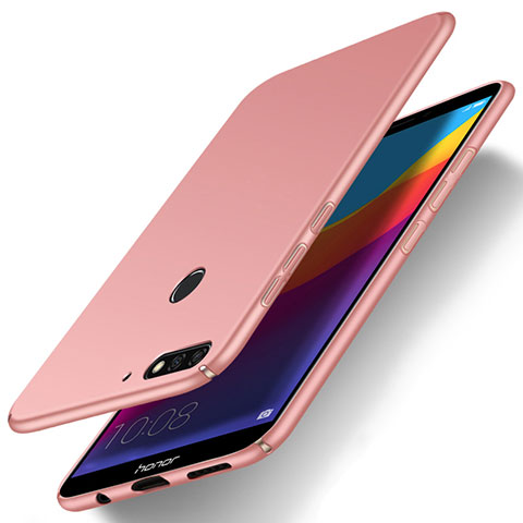 Custodia Plastica Rigida Cover Opaca M01 per Huawei Y6 Prime (2018) Oro Rosa