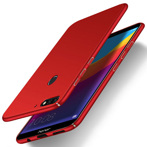 Custodia Plastica Rigida Cover Opaca M01 per Huawei Y6 Prime (2018) Rosso