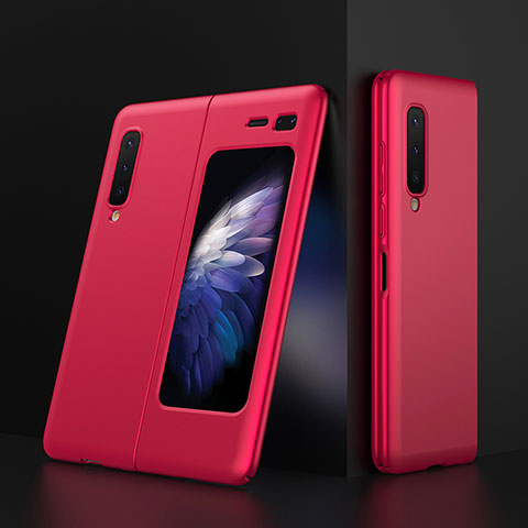Custodia Plastica Rigida Cover Opaca M01 per Samsung Galaxy Fold Rosso