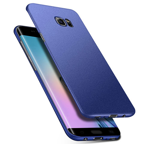 Custodia Plastica Rigida Cover Opaca M01 per Samsung Galaxy S6 Edge+ Plus SM-G928F Blu