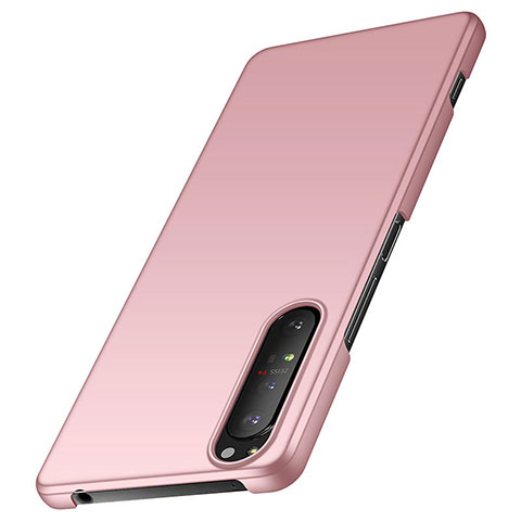 Custodia Plastica Rigida Cover Opaca M01 per Sony Xperia 1 II Oro Rosa