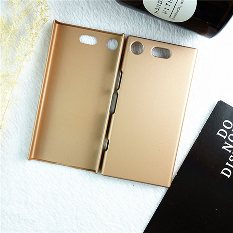 Custodia Plastica Rigida Cover Opaca M01 per Sony Xperia XZ1 Compact Oro