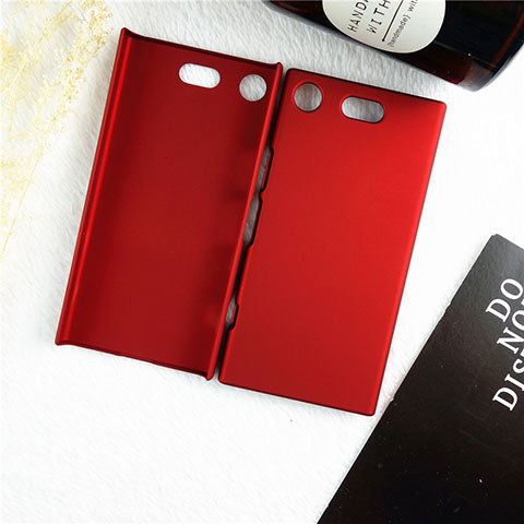 Custodia Plastica Rigida Cover Opaca M01 per Sony Xperia XZ1 Compact Rosso