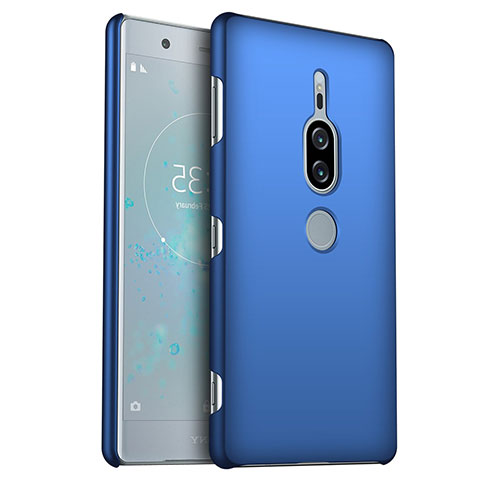 Custodia Plastica Rigida Cover Opaca M01 per Sony Xperia XZ2 Premium Blu