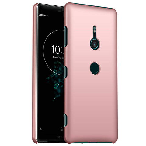 Custodia Plastica Rigida Cover Opaca M01 per Sony Xperia XZ3 Oro Rosa