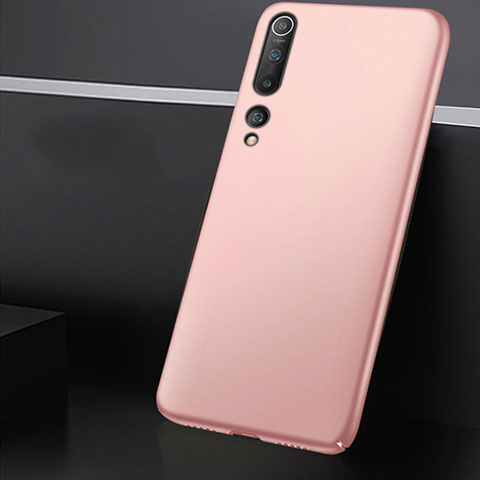 Custodia Plastica Rigida Cover Opaca M01 per Xiaomi Mi 10 Oro Rosa