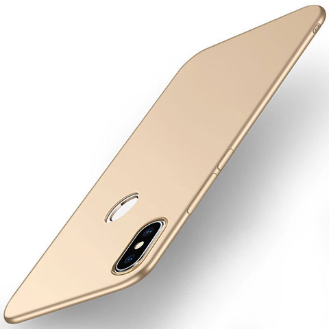 Custodia Plastica Rigida Cover Opaca M01 per Xiaomi Mi Max 3 Oro