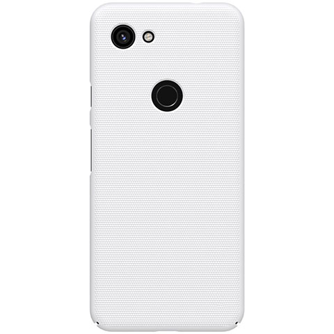 Custodia Plastica Rigida Cover Opaca M02 per Google Pixel 3a XL Bianco