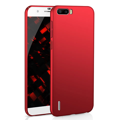 Custodia Plastica Rigida Cover Opaca M02 per Huawei Honor 6 Plus Rosso