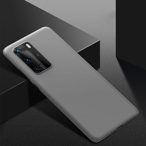 Custodia Plastica Rigida Cover Opaca M02 per Huawei P40 Pro Grigio