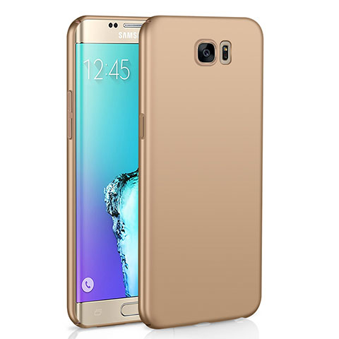 Custodia Plastica Rigida Cover Opaca M03 per Samsung Galaxy S6 Edge SM-G925 Oro