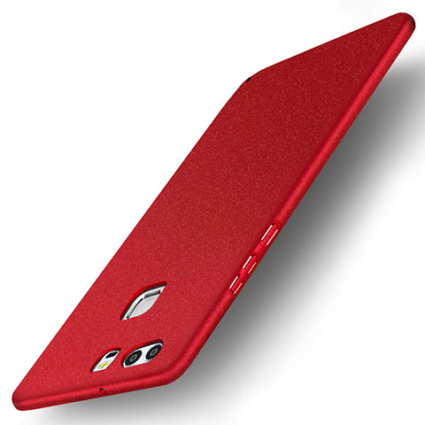 Custodia Plastica Rigida Cover Opaca M04 per Huawei P9 Plus Rosso