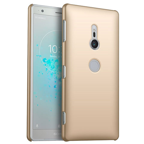 Custodia Plastica Rigida Cover Opaca M04 per Sony Xperia XZ2 Oro