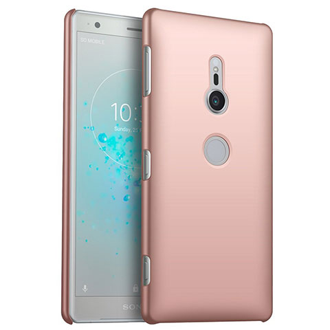 Custodia Plastica Rigida Cover Opaca M04 per Sony Xperia XZ2 Oro Rosa