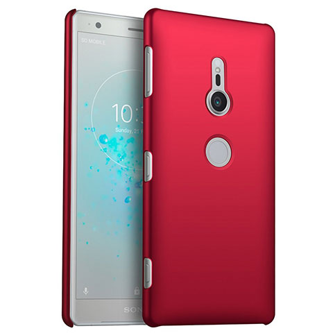 Custodia Plastica Rigida Cover Opaca M04 per Sony Xperia XZ2 Rosso