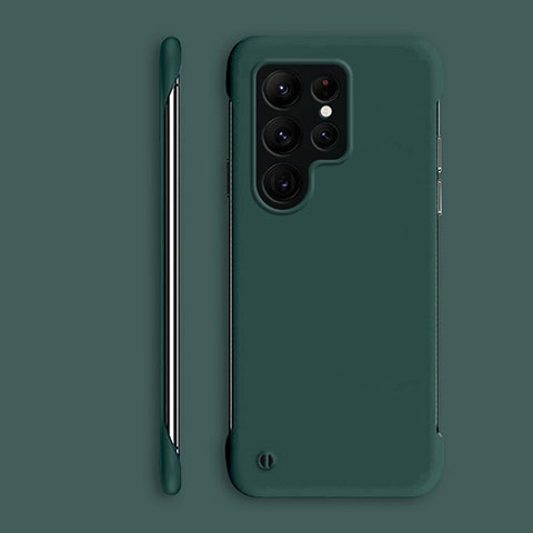 Custodia Plastica Rigida Cover Opaca M06 per Samsung Galaxy S22 Ultra 5G Verde Notte