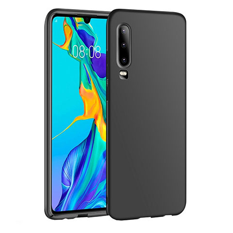 Custodia Plastica Rigida Cover Opaca P01 per Huawei P30 Nero