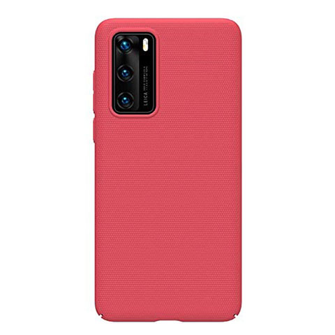 Custodia Plastica Rigida Cover Opaca P01 per Huawei P40 Rosso