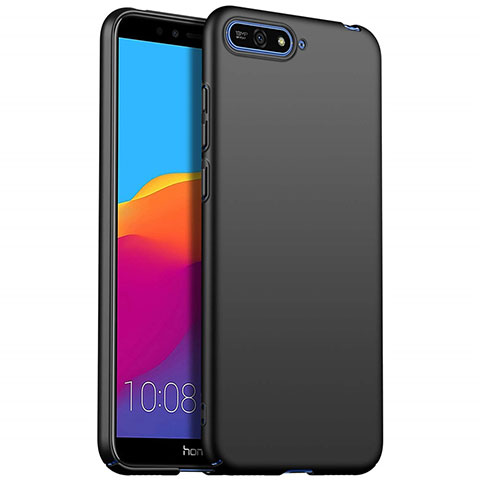 Custodia Plastica Rigida Cover Opaca P01 per Huawei Y6 Prime (2018) Nero