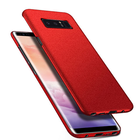 Custodia Plastica Rigida Cover Opaca P01 per Samsung Galaxy Note 8 Duos N950F Rosso