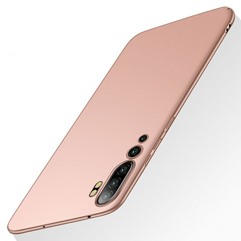 Custodia Plastica Rigida Cover Opaca P01 per Xiaomi Mi Note 10 Oro Rosa