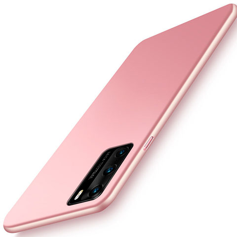 Custodia Plastica Rigida Cover Opaca P02 per Huawei P40 Oro Rosa