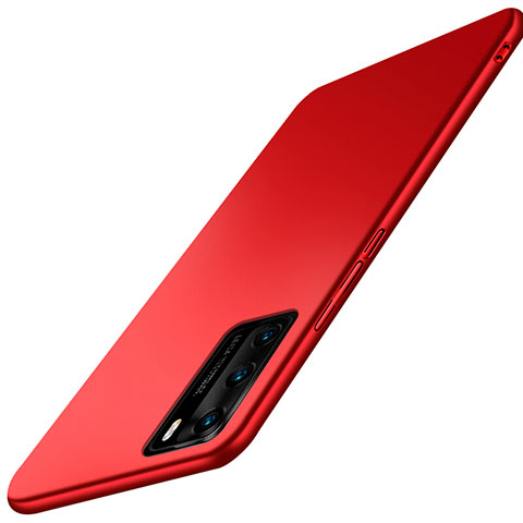 Custodia Plastica Rigida Cover Opaca P02 per Huawei P40 Rosso