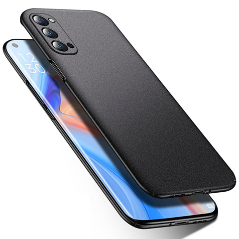 Custodia Plastica Rigida Cover Opaca P02 per Oppo Reno4 Pro 5G Nero