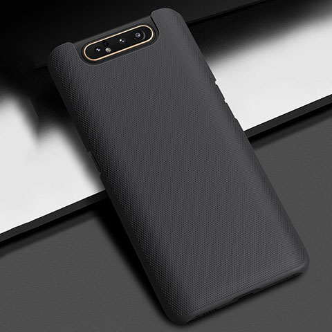 Custodia Plastica Rigida Cover Opaca P02 per Samsung Galaxy A80 Nero