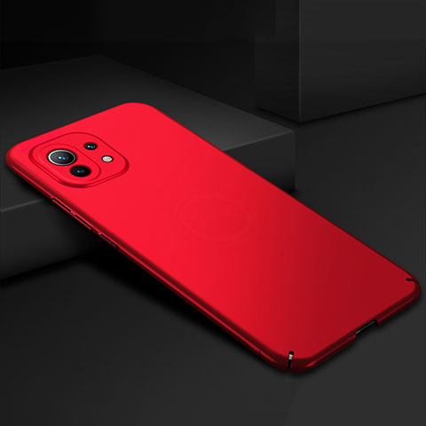 Custodia Plastica Rigida Cover Opaca P02 per Xiaomi Mi 11 5G Rosso