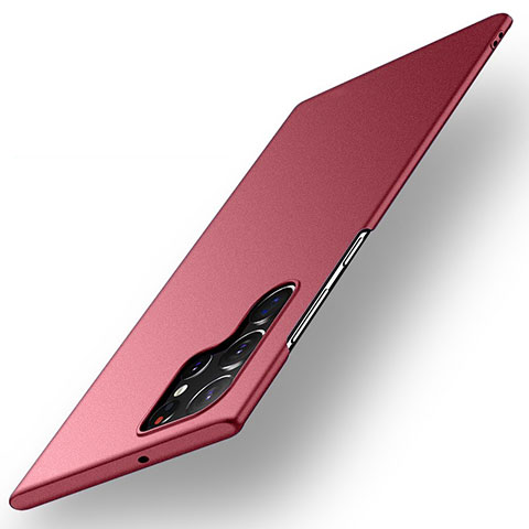 Custodia Plastica Rigida Cover Opaca per Samsung Galaxy S21 Ultra 5G Rosso