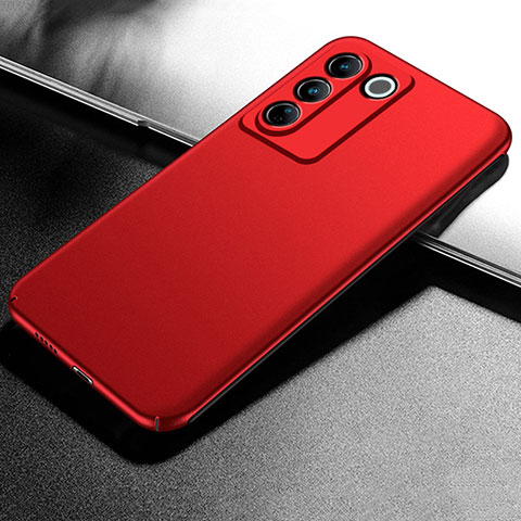 Custodia Plastica Rigida Cover Opaca per Vivo V27 Pro 5G Rosso