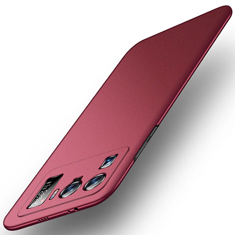 Custodia Plastica Rigida Cover Opaca per Xiaomi Mi 11 Ultra 5G Rosso