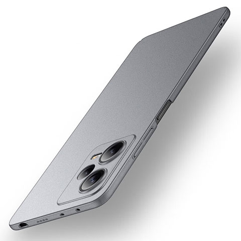 Custodia Plastica Rigida Cover Opaca per Xiaomi Redmi Note 12 Pro 5G Grigio
