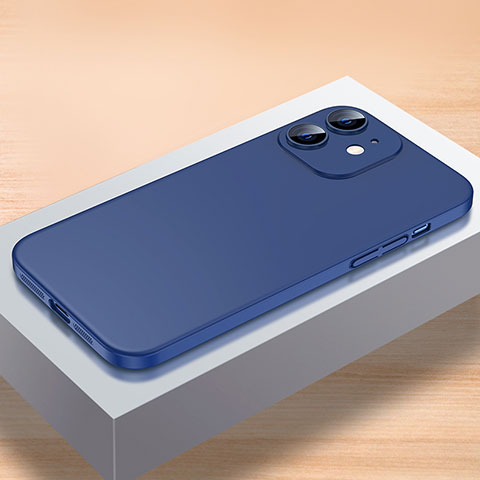 Custodia Plastica Rigida Cover Opaca QC1 per Apple iPhone 12 Blu