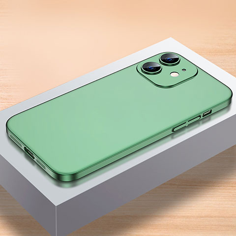 Custodia Plastica Rigida Cover Opaca QC1 per Apple iPhone 12 Verde
