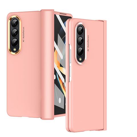 Custodia Plastica Rigida Cover Opaca R08 per Samsung Galaxy Z Fold3 5G Oro Rosa