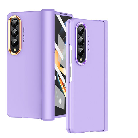 Custodia Plastica Rigida Cover Opaca R08 per Samsung Galaxy Z Fold3 5G Viola