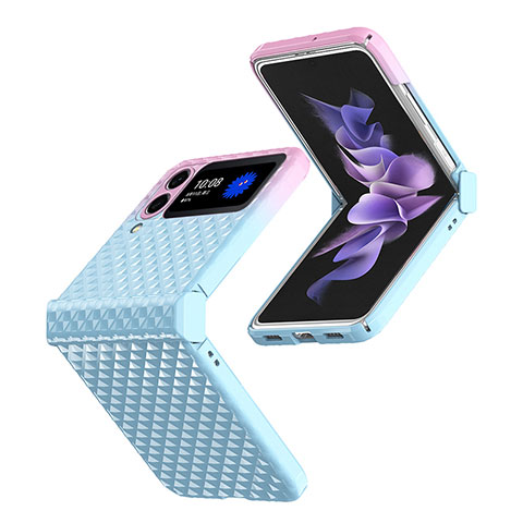 Custodia Plastica Rigida Cover Opaca T03 per Samsung Galaxy Z Flip4 5G Blu
