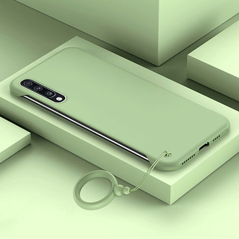 Custodia Plastica Rigida Cover Opaca YK1 per Samsung Galaxy A70 Verde Pastello