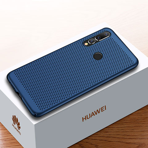 Custodia Plastica Rigida Cover Perforato per Huawei Nova 4 Blu