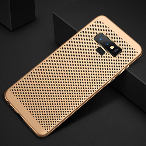 Custodia Plastica Rigida Cover Perforato per Samsung Galaxy Note 9 Oro