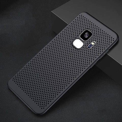 Custodia Plastica Rigida Cover Perforato per Samsung Galaxy S9 Nero