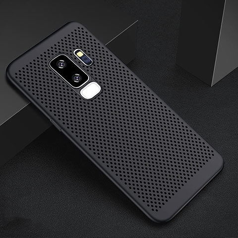 Custodia Plastica Rigida Cover Perforato per Samsung Galaxy S9 Plus Nero