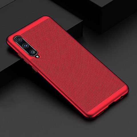 Custodia Plastica Rigida Cover Perforato W01 per Samsung Galaxy A70 Rosso