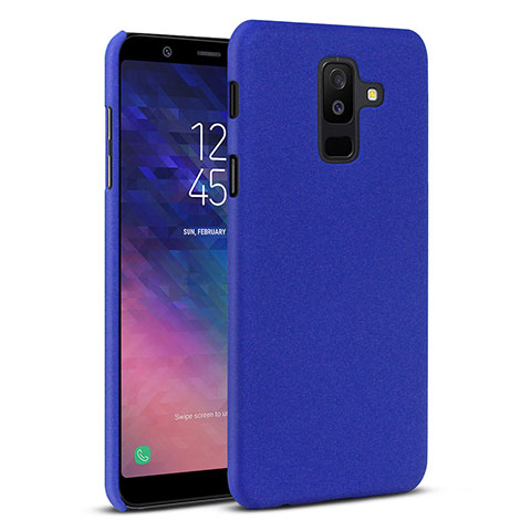 Custodia Plastica Rigida Cover Sabbie Mobili per Samsung Galaxy A6 Plus Blu