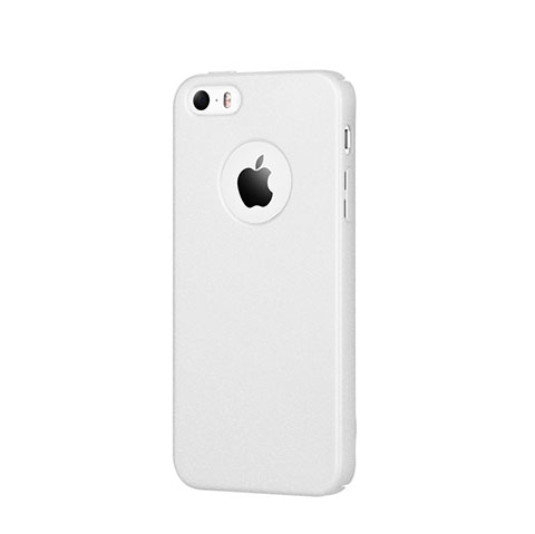 Custodia Plastica Rigida Opaca con Foro per Apple iPhone 5S Bianco