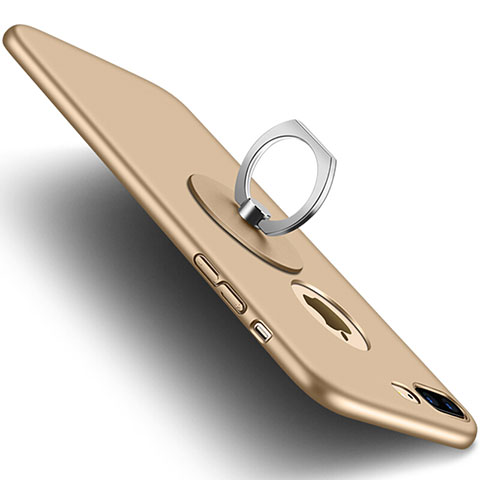Custodia Plastica Rigida Opaca con Foro per Apple iPhone 8 Plus Oro