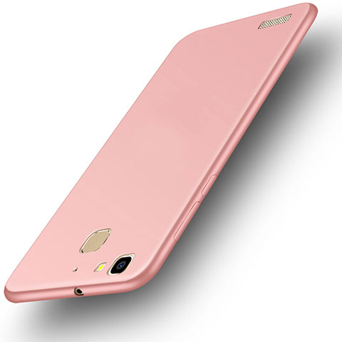 Custodia Plastica Rigida Opaca M01 per Huawei G8 Mini Oro Rosa