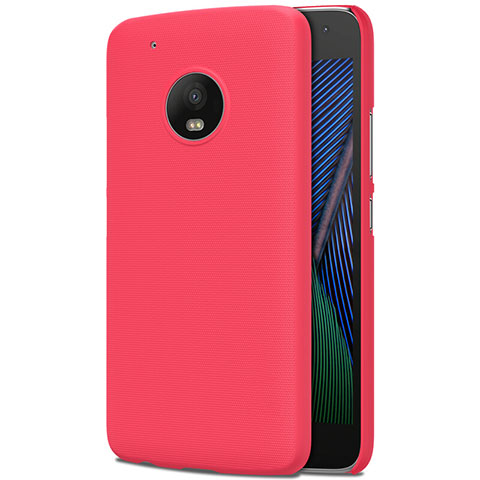 Custodia Plastica Rigida Opaca M01 per Motorola Moto G5 Plus Rosso